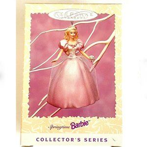 NIB 1996 Hallmark Keepsake Ornament Easter Collector's Series Springtime Barbie